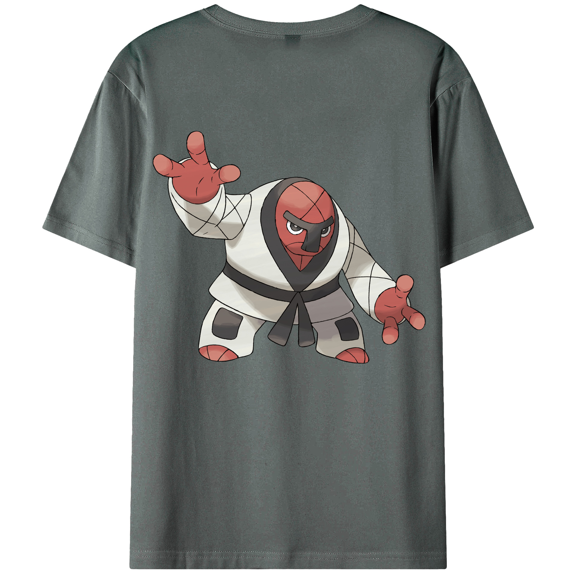 （画像用） ポケットモンスター Pokémon 綿100％ メンズ半袖Tシャツ（バックプリント） 通気性